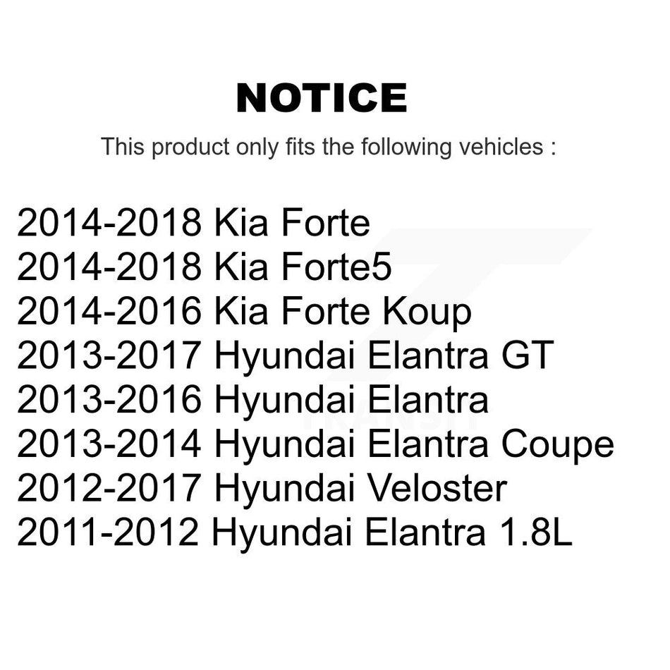 Front Rear Wheel Bearing And Hub Assembly Kit For Hyundai Elantra Kia Forte Veloster GT Forte5 Coupe Koup K70-101651