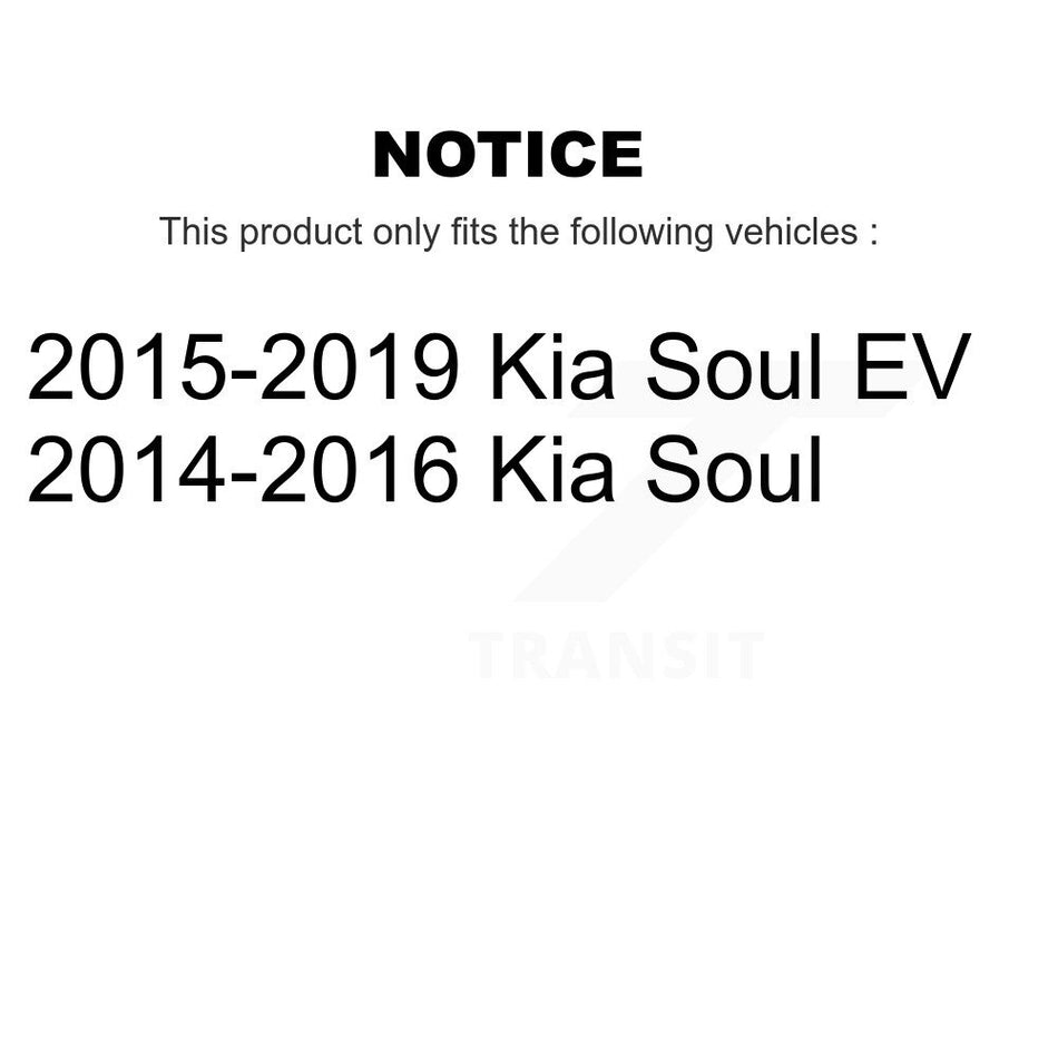 Front Rear Wheel Bearing And Hub Assembly Kit For Kia Soul EV K70-101652