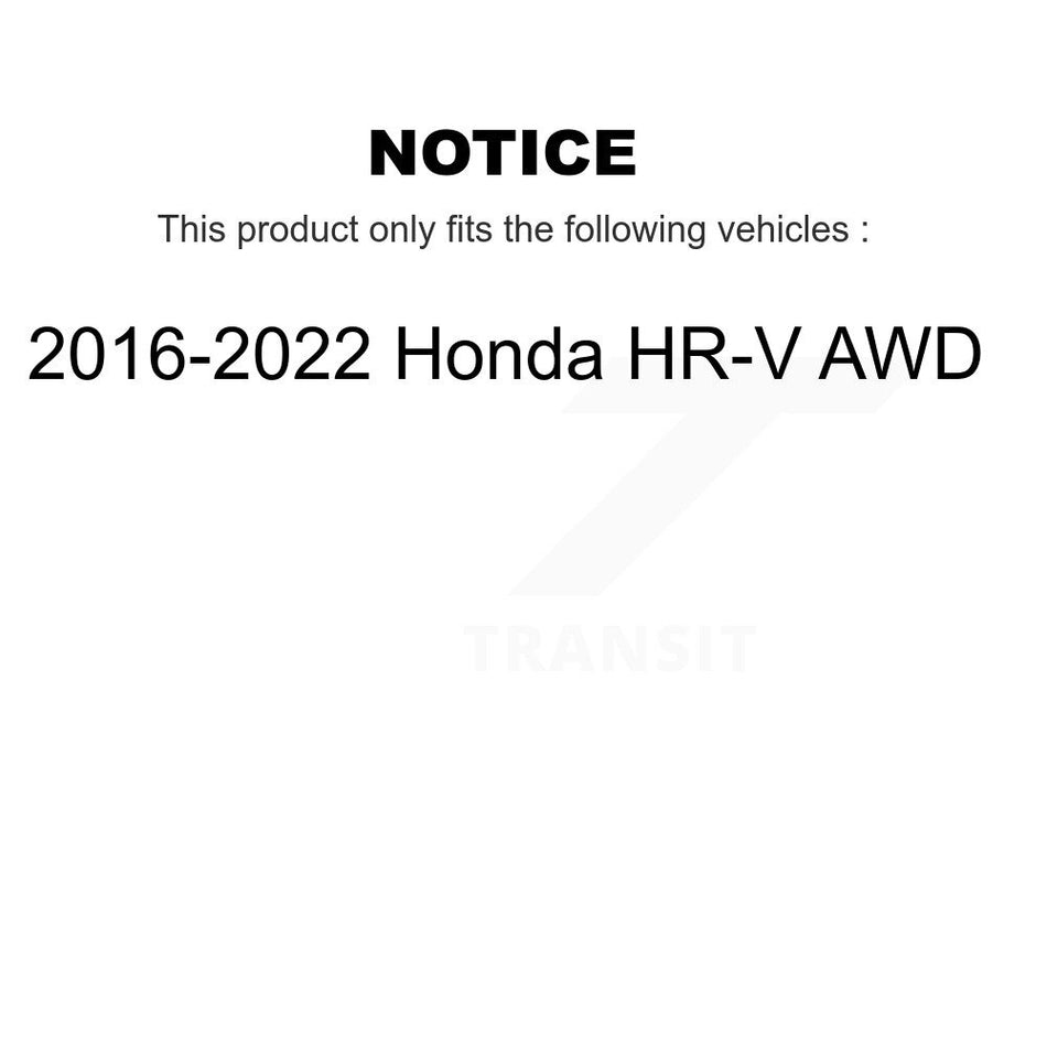Rear Wheel Bearing And Hub Assembly Pair For 2016-2022 Honda HR-V AWD K70-101778