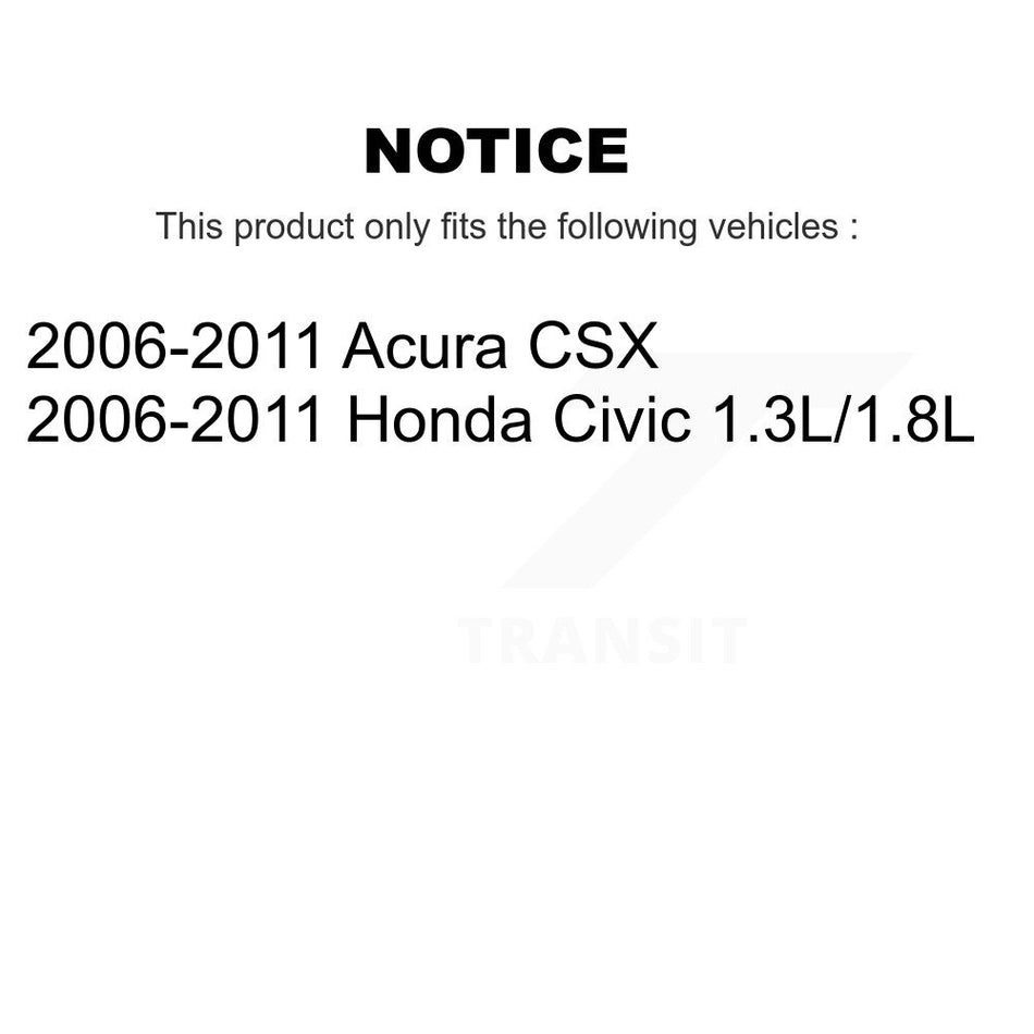 Front Suspension Control Arm And Ball Joint Assembly Link Kit For 2006-2011 Honda Civic Acura CSX K72-100081