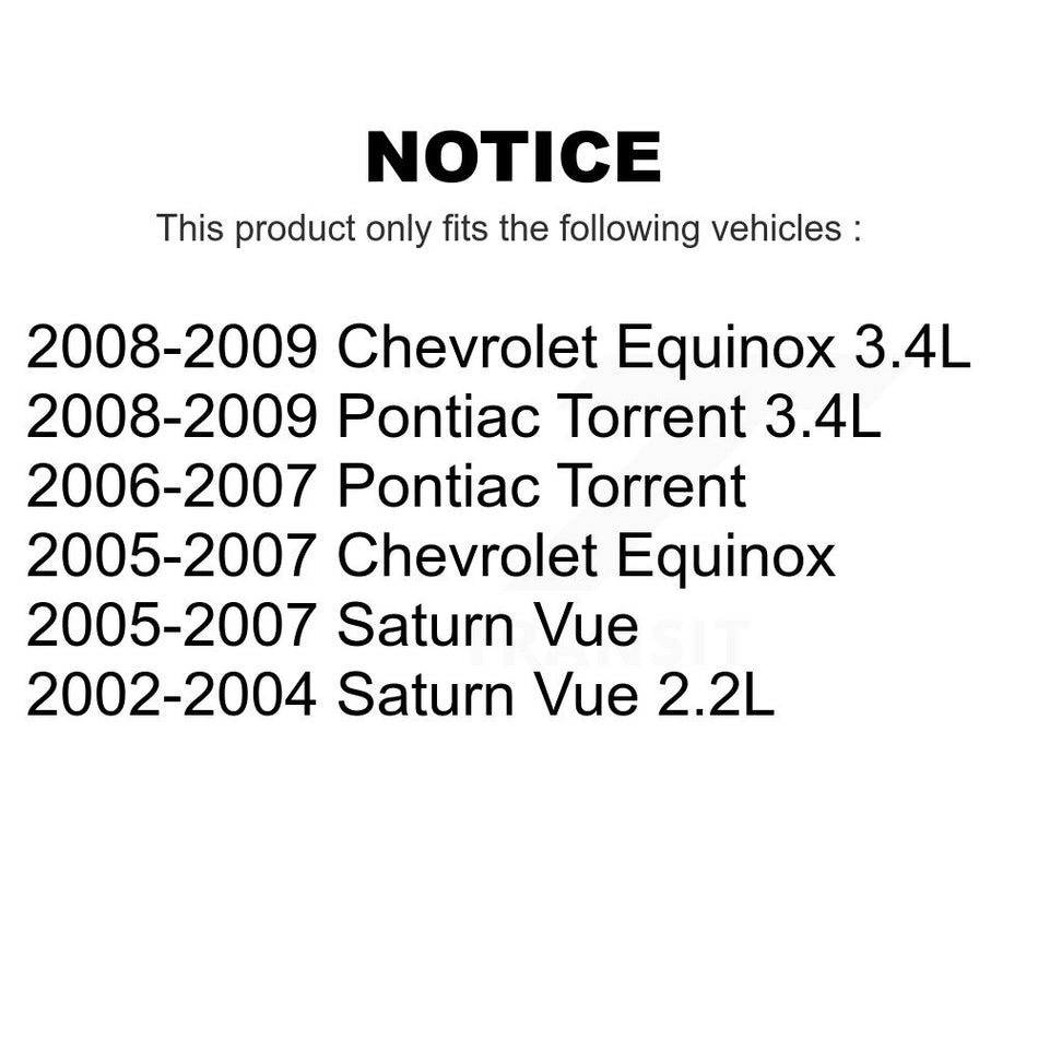 Front Suspension Control Arm And Ball Joint Assembly Link Kit For Chevrolet Equinox Saturn Vue Pontiac Torrent K72-100087