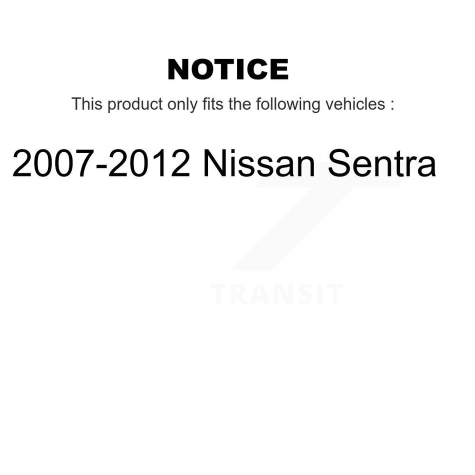 Front Suspension Control Arm And Ball Joint Assembly Steering Tie Rod End Stabilizer Bar Link Kit (8Pc) For 2007-2012 Nissan Sentra K72-100153