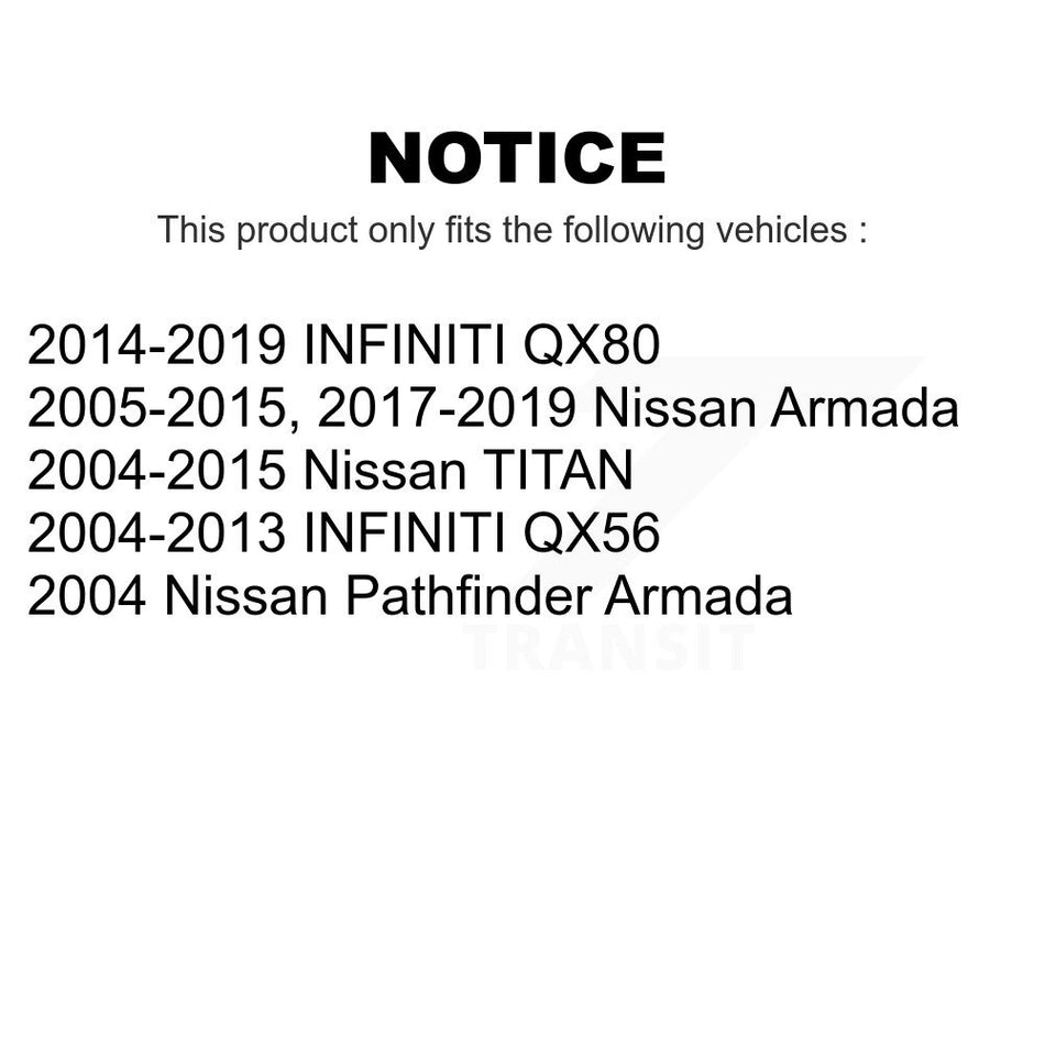 Front Suspension Link Pair For Nissan Titan Armada Infiniti QX80 QX56 Pathfinder INFINITI TITAN K72-100210