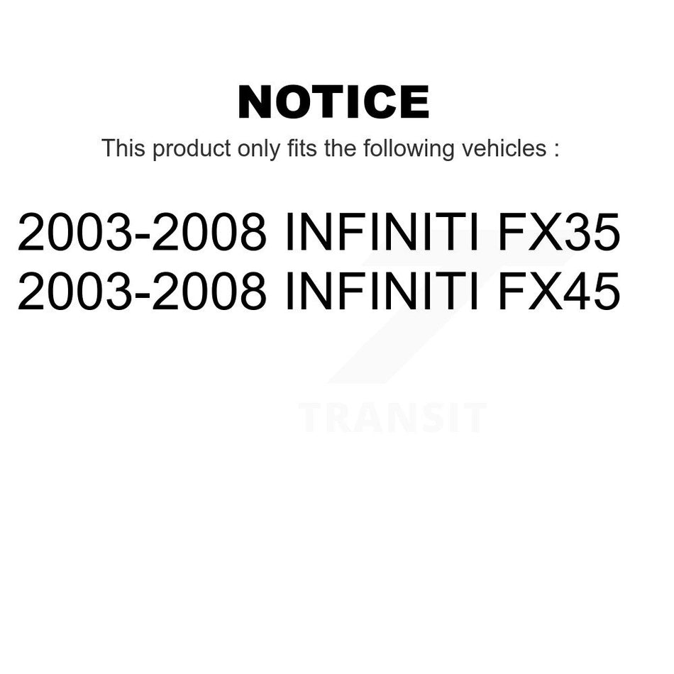 Front Suspension Link Pair For 2003-2008 Infiniti FX35 FX45 INFINITI K72-100216