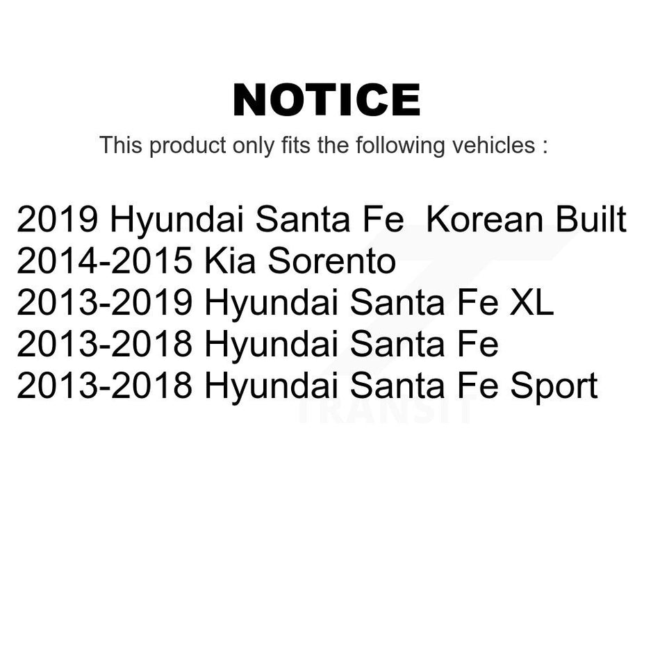 Front Suspension Link Pair For Hyundai Santa Fe Sport Kia Sorento XL K72-100233