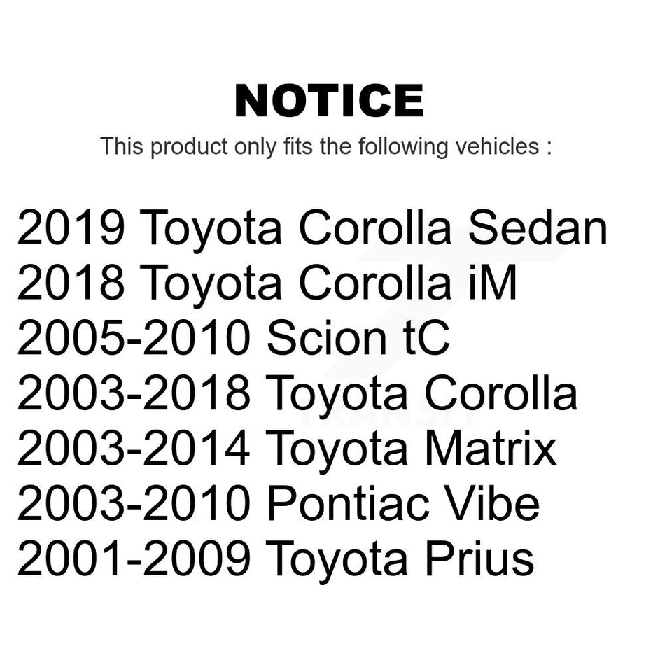 Front Suspension Link Pair For Toyota Corolla Prius Matrix Pontiac Vibe Scion tC iM K72-100238