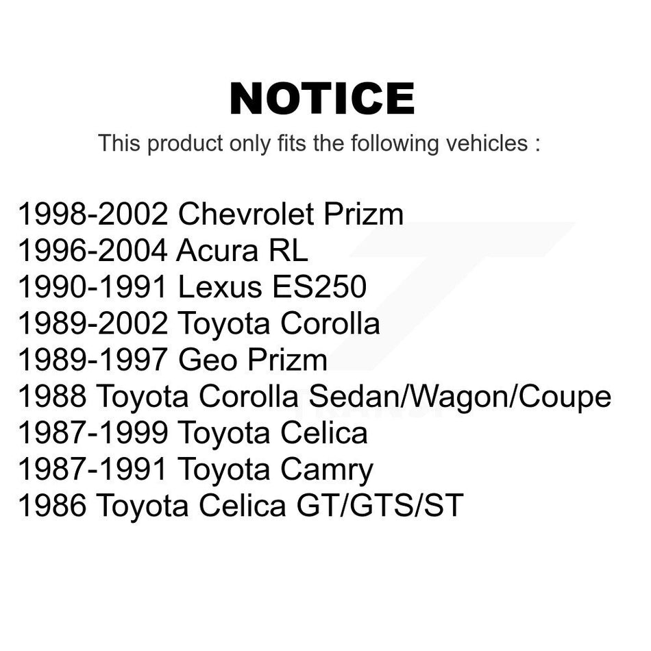 Rear Suspension Link Pair For Toyota Corolla Prizm Chevrolet Geo Camry Celica Acura RL Lexus ES250 K72-100403