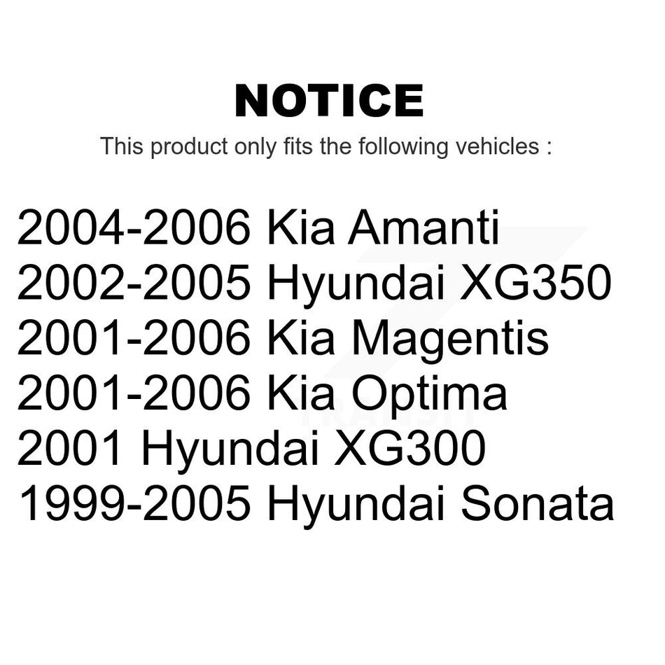 Front Suspension Ball Joints Pair For Hyundai Sonata Kia Optima XG350 Amanti XG300 Magentis K72-100505