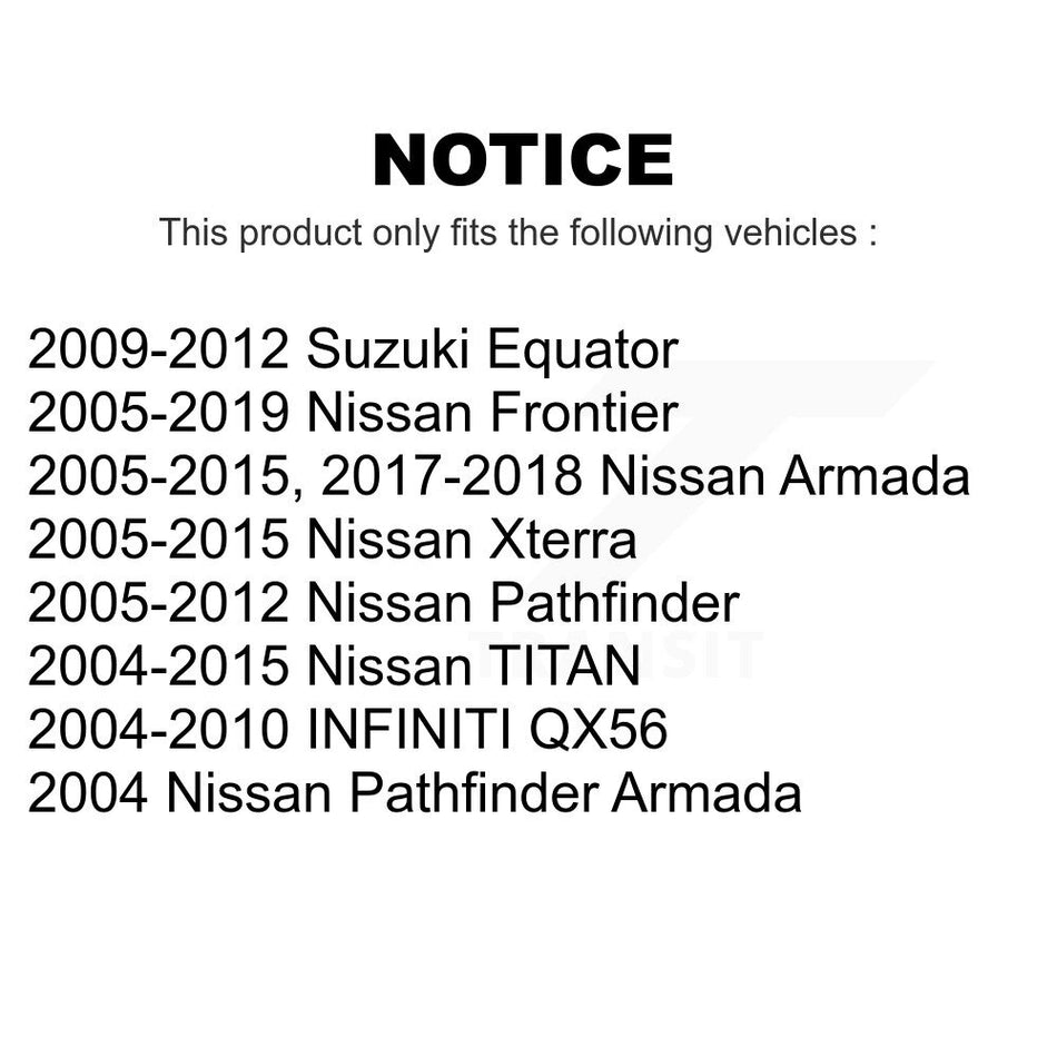 Front Suspension Ball Joints Pair For Nissan Frontier Titan Pathfinder Armada Xterra INFINITI QX56 Suzuki Equator TITAN K72-100507