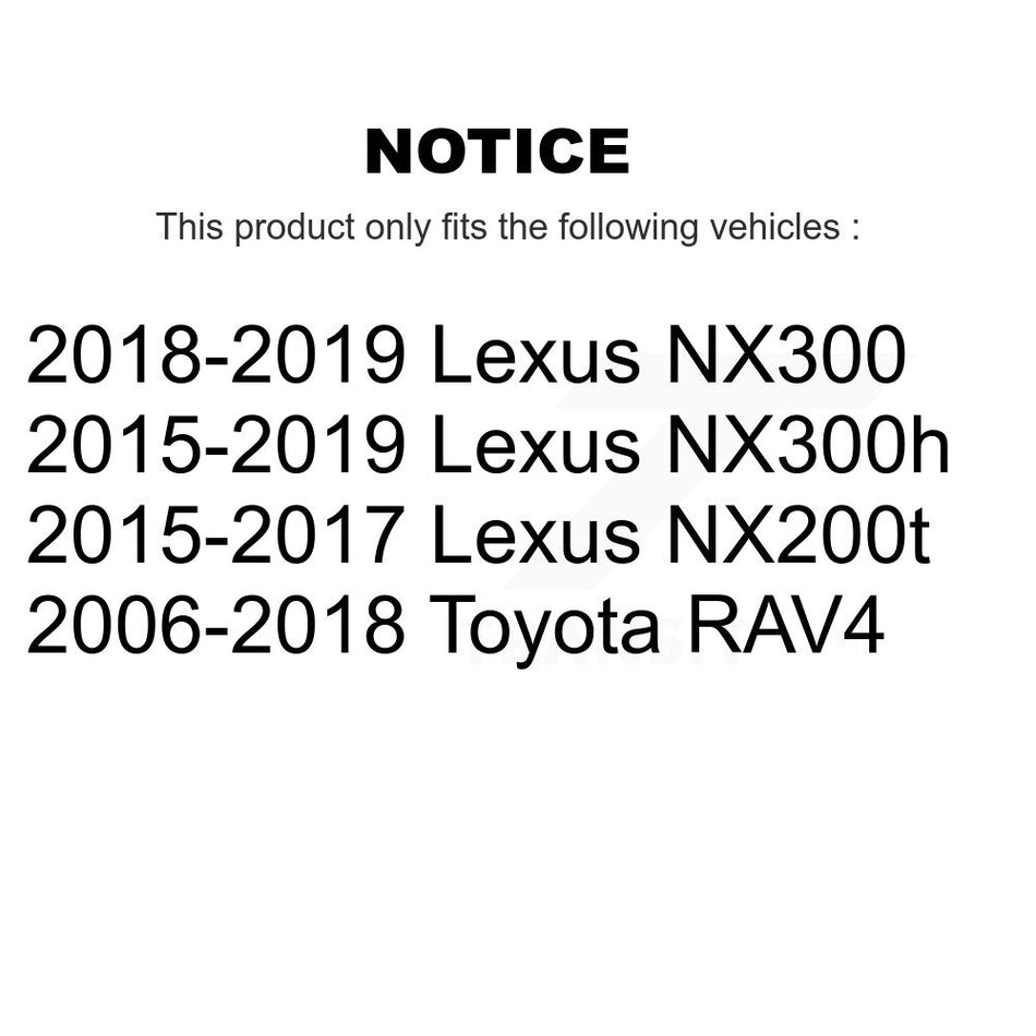 Front Suspension Control Arm And Ball Joint Assemblies Kit For Toyota RAV4 Lexus NX200t NX300 NX300h K72-100617