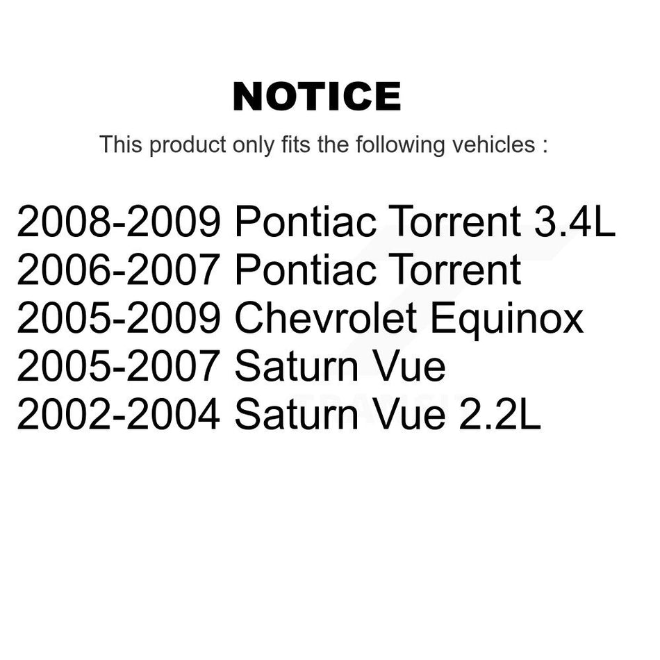 Front Suspension Control Arm And Ball Joint Assemblies Kit For Chevrolet Equinox Saturn Vue Pontiac Torrent K72-100621