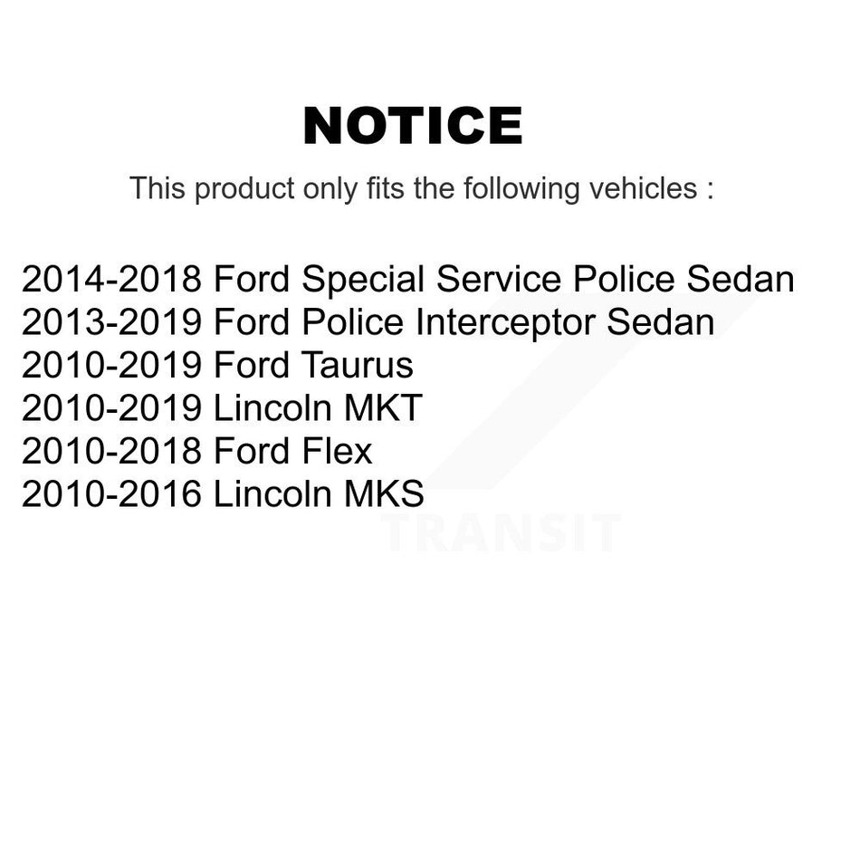 Front Suspension Link Kit For Ford Taurus Flex Lincoln MKS Police Interceptor Sedan MKT Special Service K72-101133