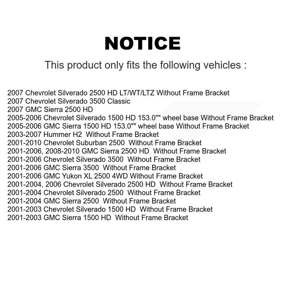 Front Control Arms Assembly And Lower Ball Joints Tie Rods Link Sway Bar Suspension Kit (13Pc) For Chevrolet Silverado 2500 HD GMC Sierra 3500 Hummer H2 1500 Suburban Classic Yukon XL K72-101178