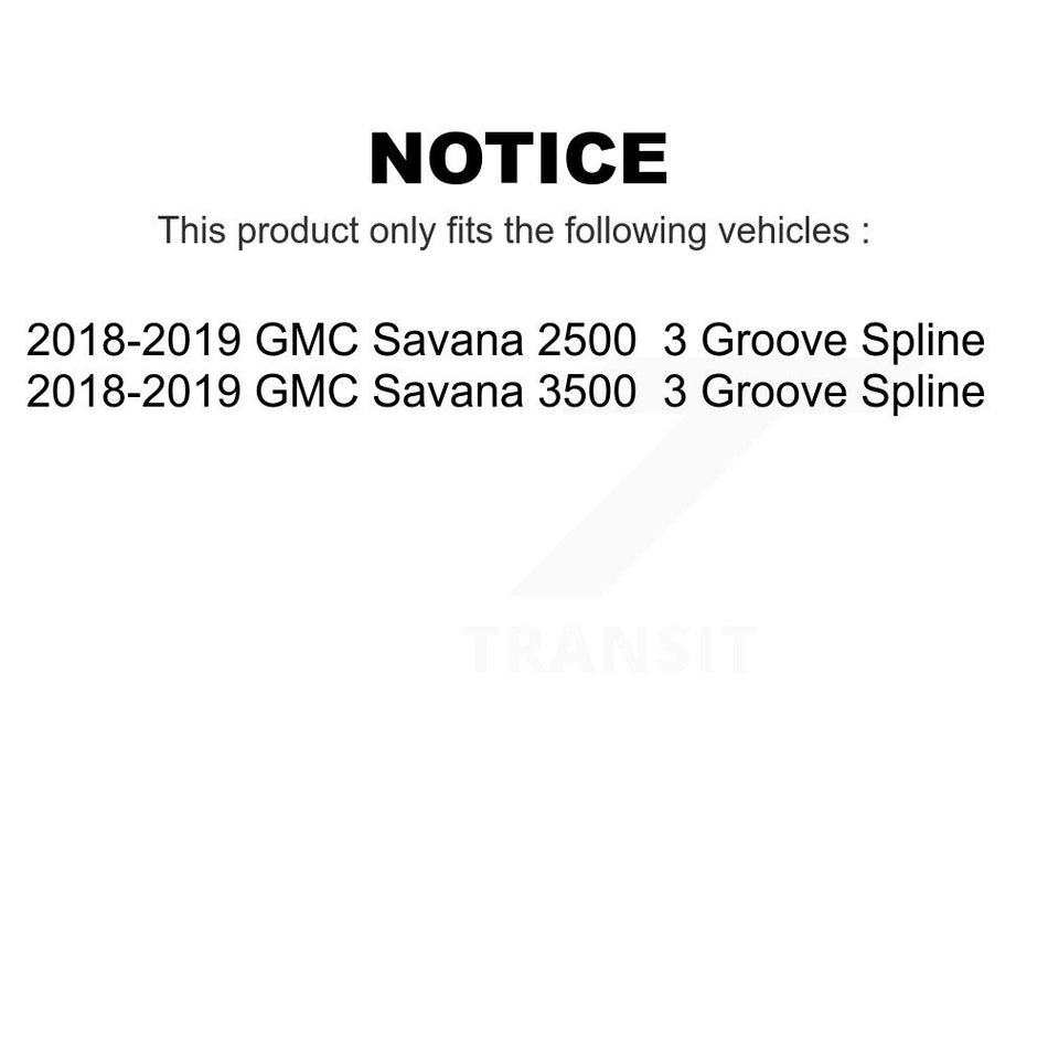 Front Tie Rod End Ball Joints Idler Arm Pitman Kit For 2018-2019 GMC Savana 3500 2500 3 Groove Spline K72-101270