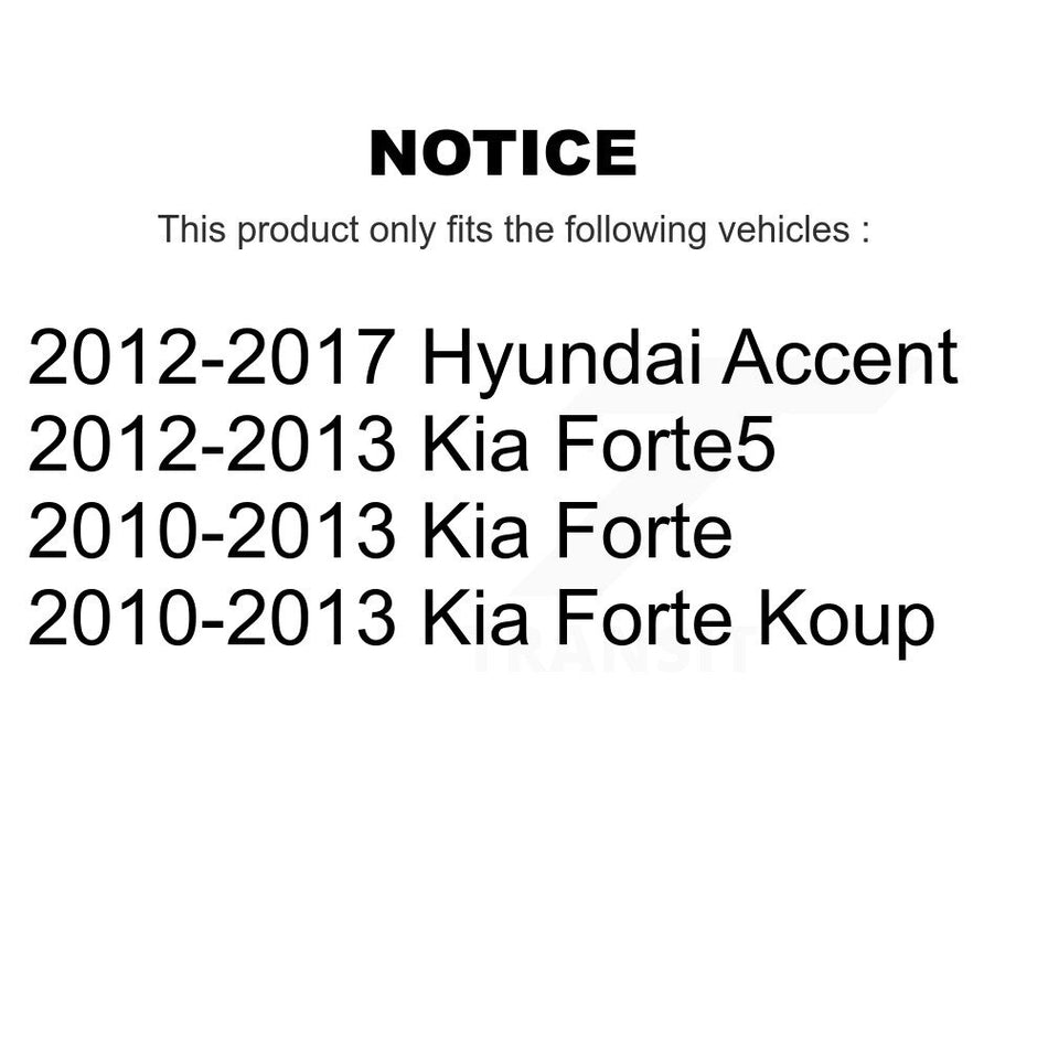 Rear Suspension Shock Absorber Pair For Hyundai Accent Kia Forte Koup Forte5 K78-100334