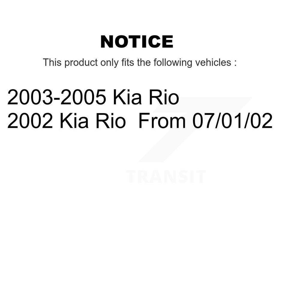 Rear Suspension Shock Absorber Pair For Kia Rio K78-100345