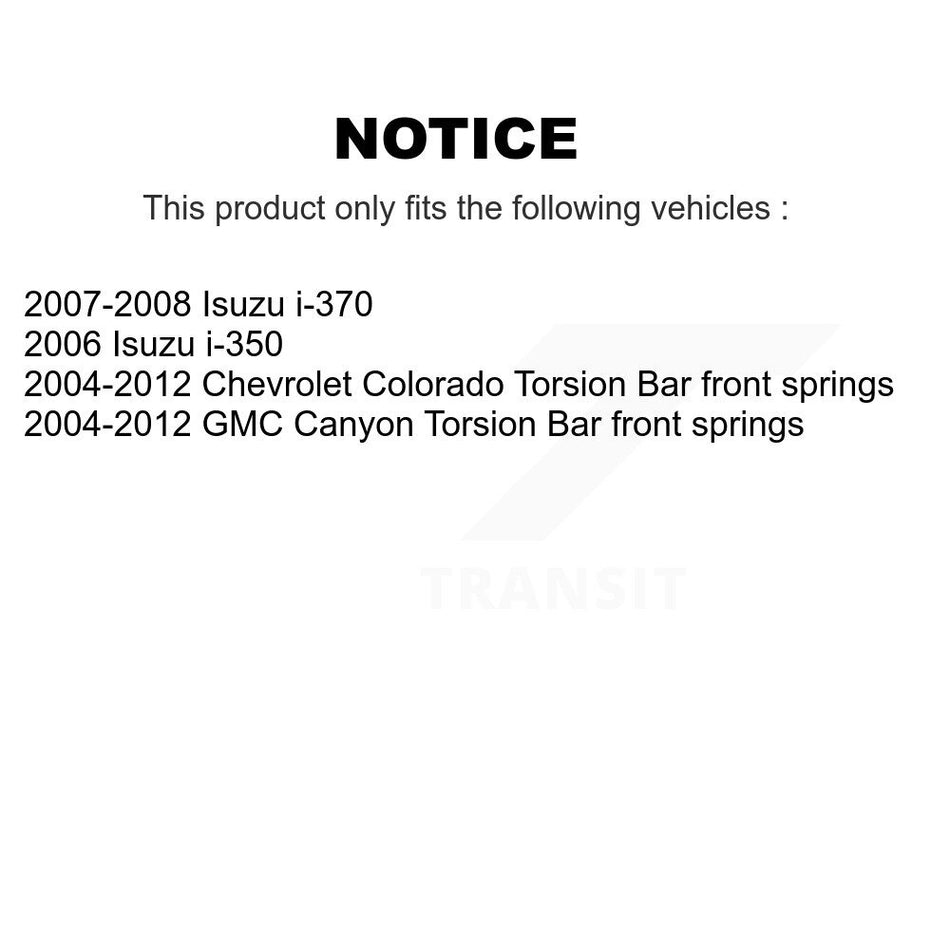 Rear Suspension Shock Absorber Pair For Chevrolet Colorado GMC Canyon Isuzu i-370 i-350 K78-100435