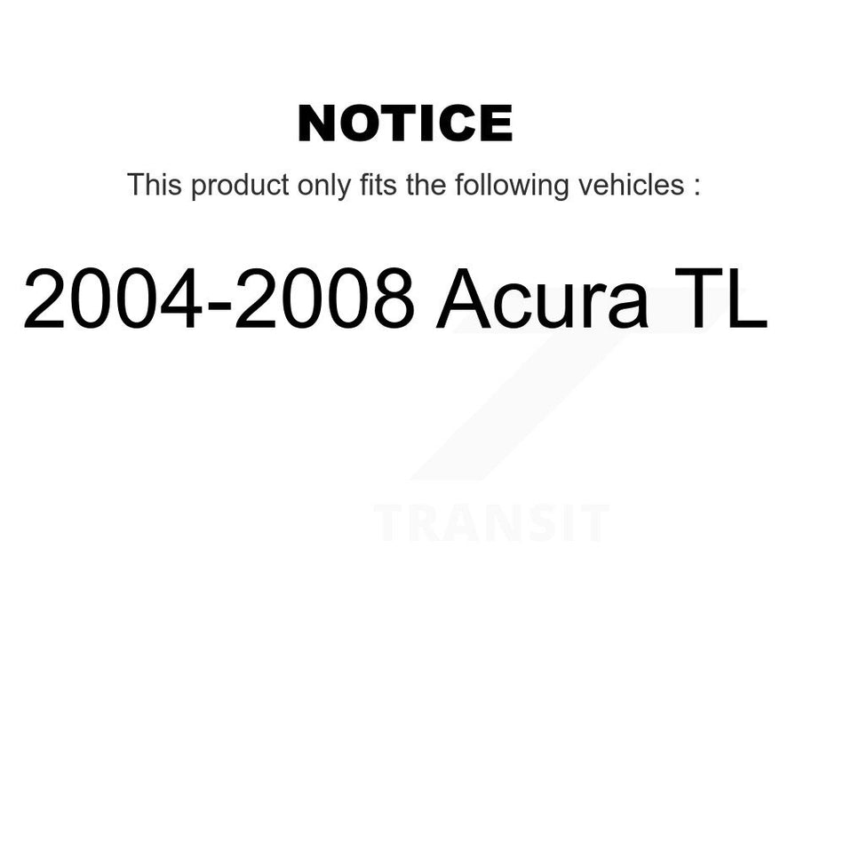 Front Complete Suspension Shocks Strut And Coil Spring Mount Assemblies Pair For 2004-2008 Acura TL K78A-100061