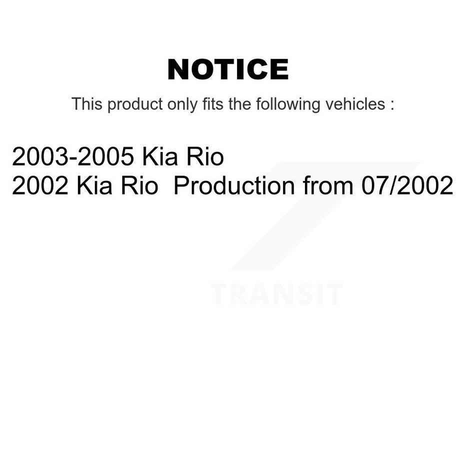 Front Complete Suspension Shocks Strut And Coil Spring Mount Assemblies Kit For Kia Rio K78A-100327