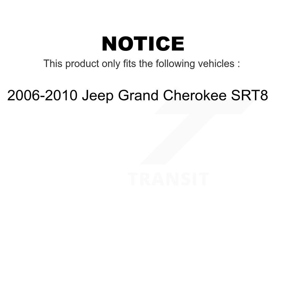 Front Disc Brake Rotors Pair For 2006-2010 Jeep Grand Cherokee SRT8 K8-100235