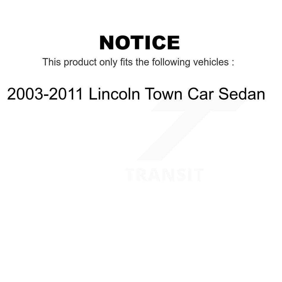 Rear Disc Brake Rotors Pair For 2003-2011 Lincoln Town Car Sedan K8-100645
