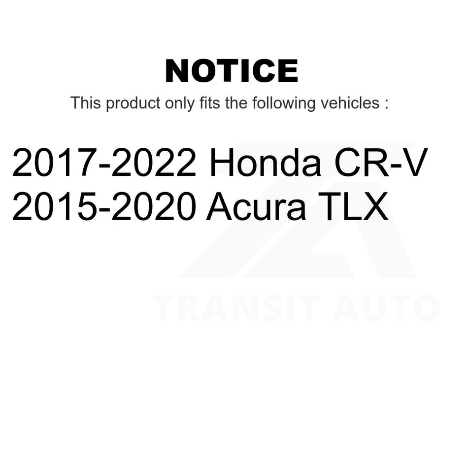 Rear Disc Brake Rotors Pair For Honda CR-V Acura TLX K8-100959