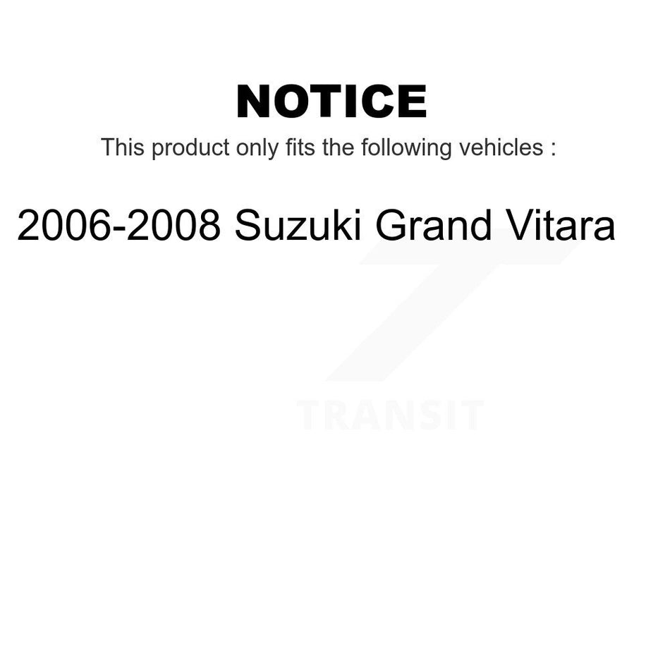 Rear Brake Drums Pair For 2006-2008 Suzuki Grand Vitara K8-101927