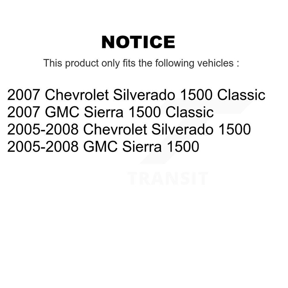 Rear Brake Drums Pair For Chevrolet Silverado 1500 GMC Sierra Classic K8-101929