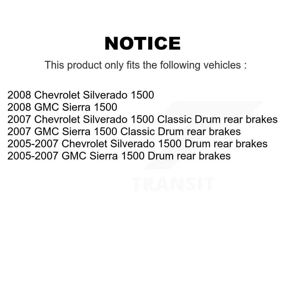 Front Rear Disc Brake Rotors Drums Kit For Chevrolet Silverado 1500 GMC Sierra Classic K8-102116