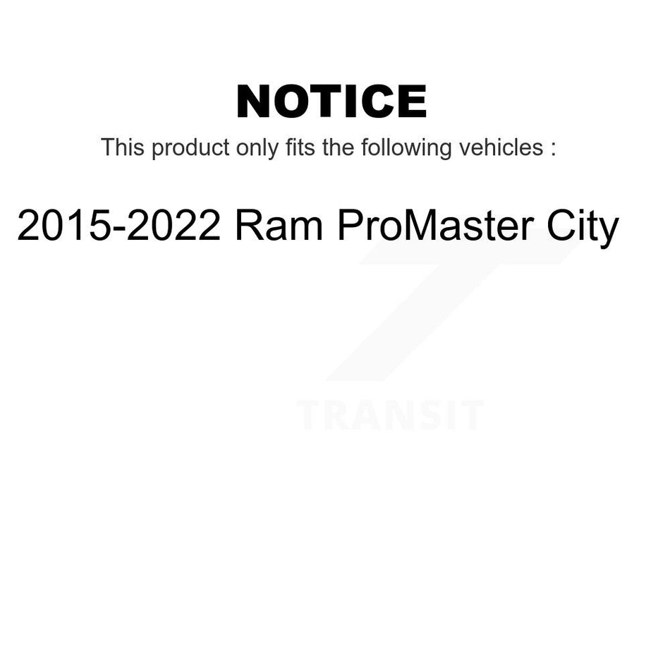 Rear Brake Drums Pair For 2015-2022 Ram ProMaster City K8-102223