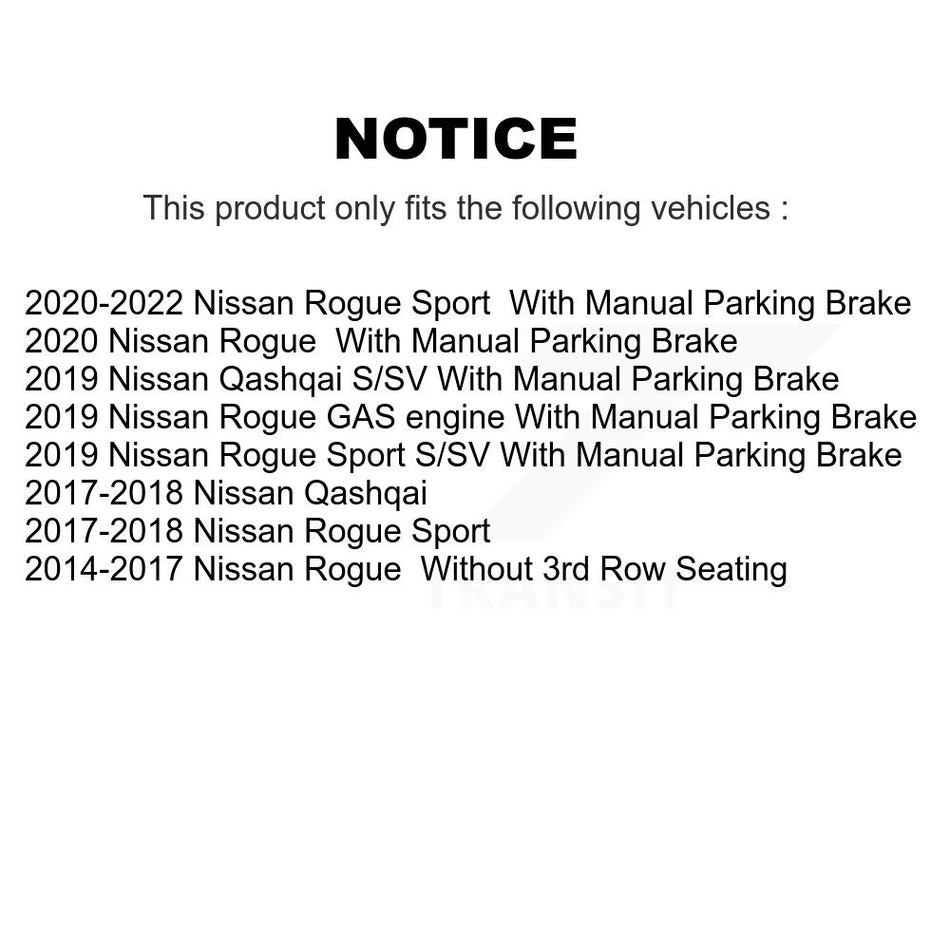 Front Rear Disc Brake Rotors And Ceramic Pads Kit For Nissan Rogue Sport Qashqai K8C-101469