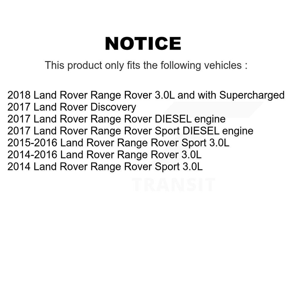 Rear Disc Brake Rotors And Ceramic Pads Kit For Land Rover Range Sport Discovery K8C-102067