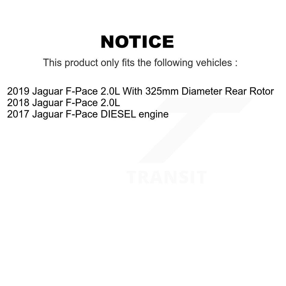 Front Rear Disc Brake Rotors And Ceramic Pads Kit For Jaguar F-Pace Land Rover Range Velar K8C-102994