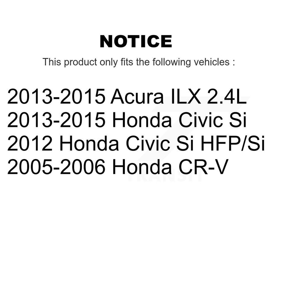 Front Disc Brake Rotors And Semi-Metallic Pads Kit For Honda Civic CR-V Acura ILX K8F-100415