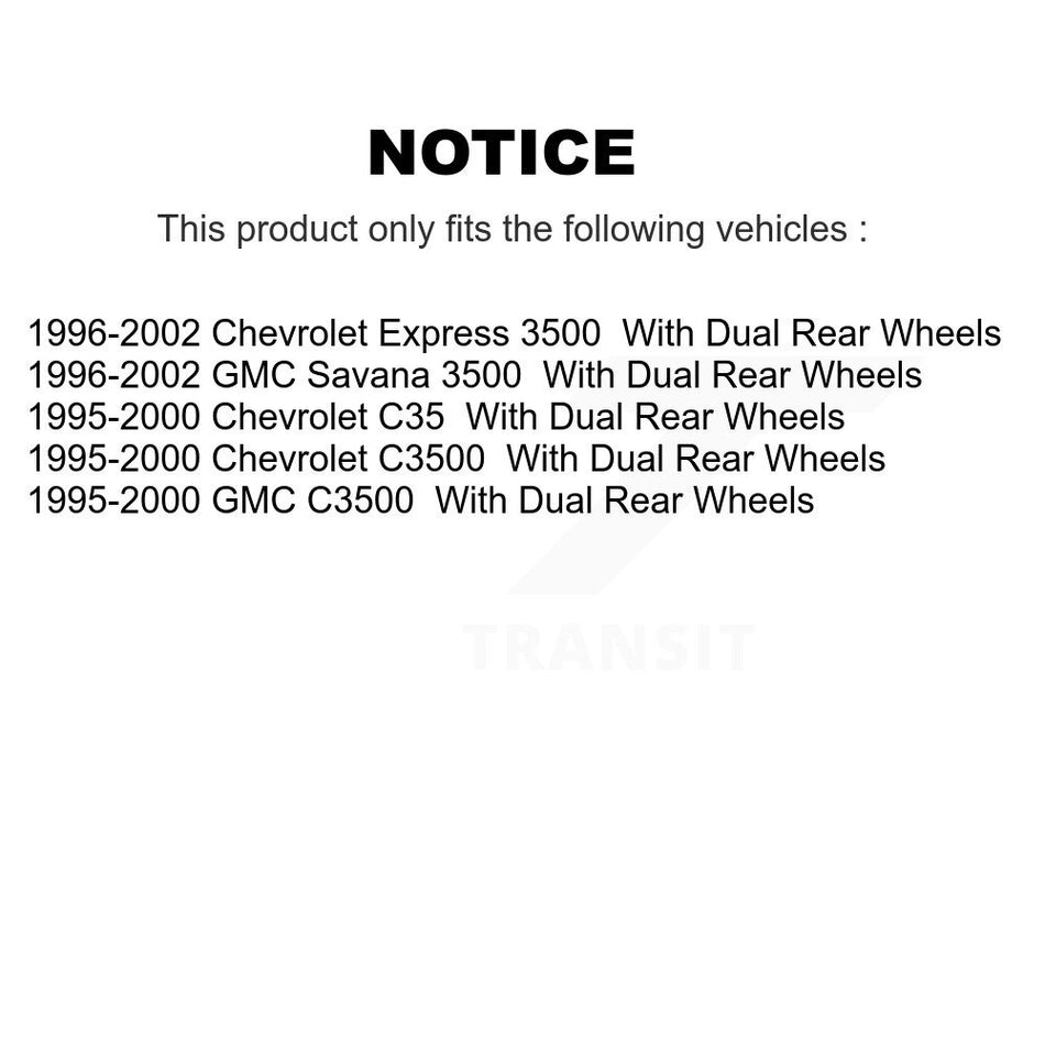 Front Disc Brake Rotors Hub Assembly And Semi-Metallic Pads Kit For Chevrolet Express 3500 C3500 GMC Savana C35 K8F-100662