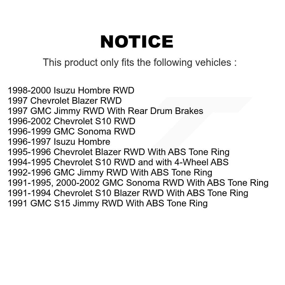 Front Disc Brake Rotors Hub Assembly And Semi-Metallic Pads Kit For Chevrolet S10 GMC Sonoma Blazer Jimmy Isuzu Hombre S15 K8F-100663