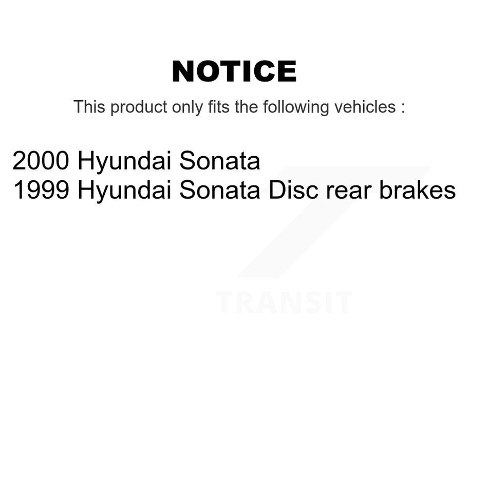 Front Rear Disc Brake Rotors And Semi-Metallic Pads Kit For Hyundai Sonata K8F-101089