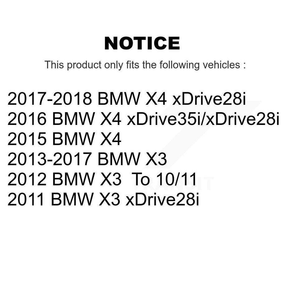 Front Rear Disc Brake Rotors And Semi-Metallic Pads Kit For BMW X3 X4 K8F-101422