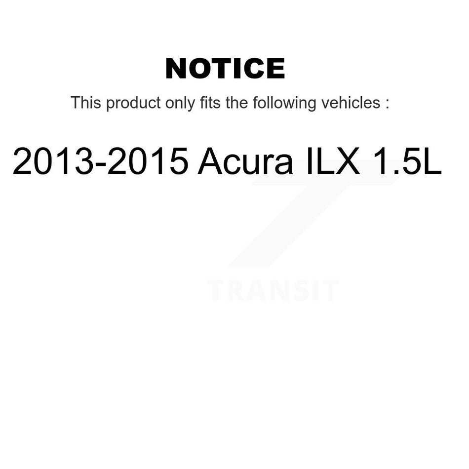 Front Rear Disc Brake Rotors And Semi-Metallic Pads Kit For 2013-2015 Acura ILX 1.5L K8F-101432