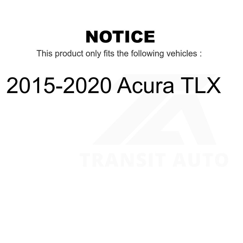 Front Rear Disc Brake Rotors And Semi-Metallic Pads Kit For 2015-2020 Acura TLX K8F-101459