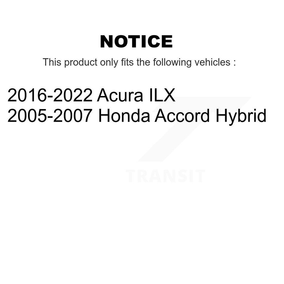 Rear Disc Brake Rotors And Semi-Metallic Pads Kit For Honda Accord Acura ILX K8F-101854