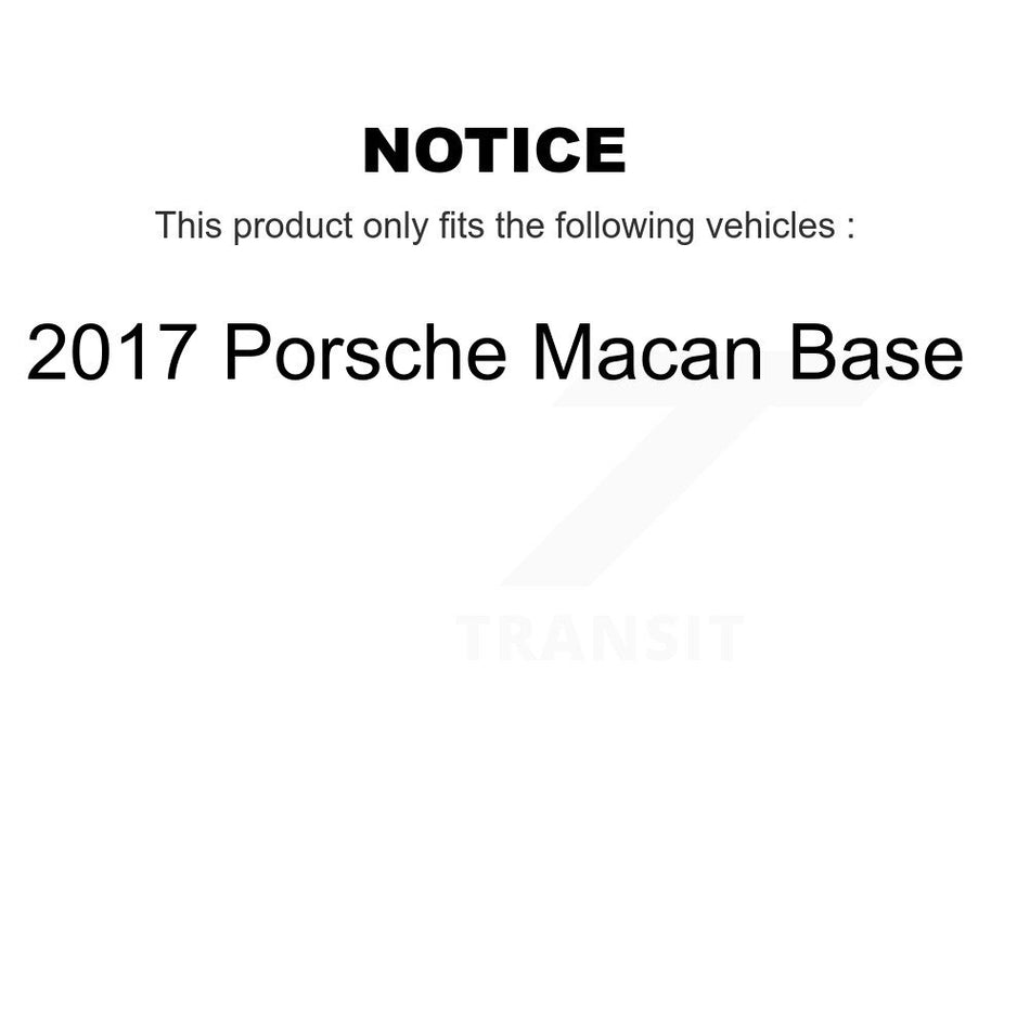 Front Disc Brake Rotors And Semi-Metallic Pads Kit For 2017 Porsche Macan Base K8F-102661