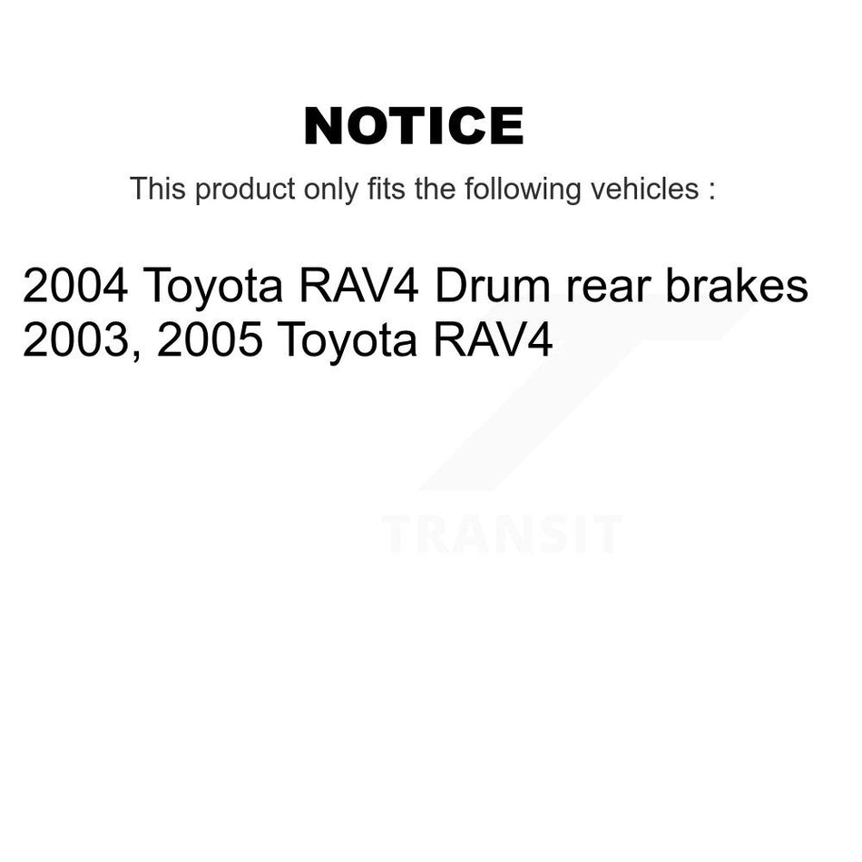 Rear Brake Drum Shoes Kit For Toyota RAV4 K8N-100155