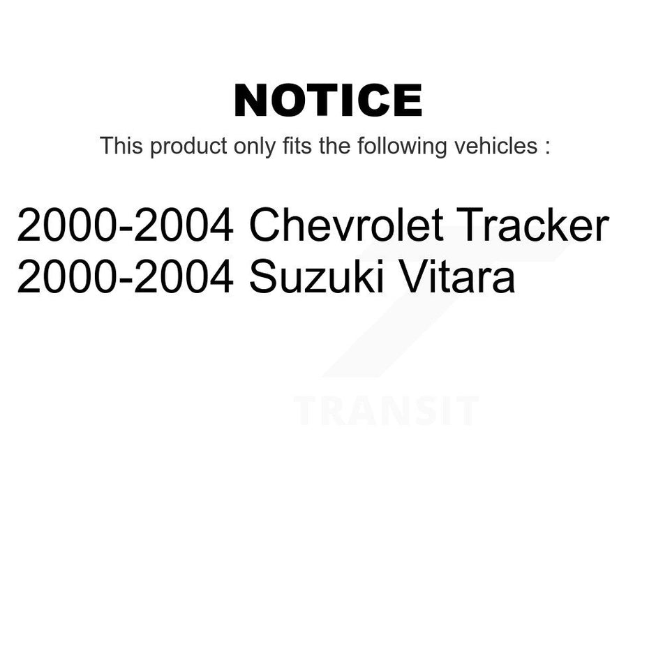 Front Rear Disc Brake Rotors Semi-Metallic Pads And Drum Kit For 2000-2004 Chevrolet Tracker Suzuki Vitara K8S-103373