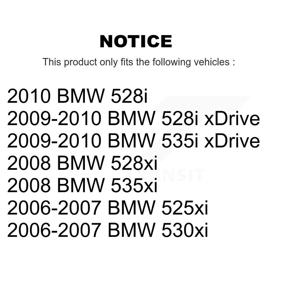 Front Rear Disc Brake Rotors And Ceramic Pads Kit For BMW 530xi 535xi 528i xDrive 535i 528xi 525xi K8T-101330
