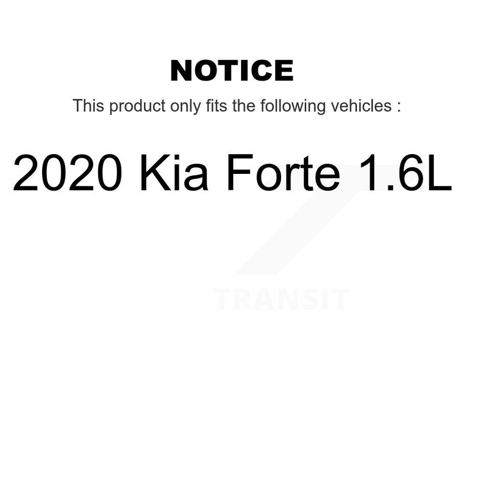 Front Disc Brake Rotors And Ceramic Pads Kit For Kia Forte Hyundai Kona K8T-103213