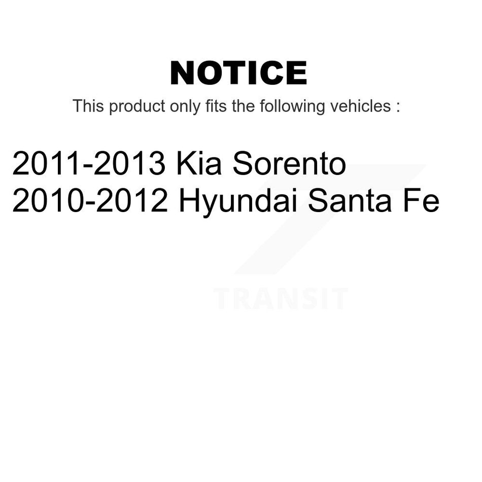 Front Rear Ceramic Brake Pads And Parking Shoes Kit For Kia Sorento Hyundai Santa Fe KCN-100049