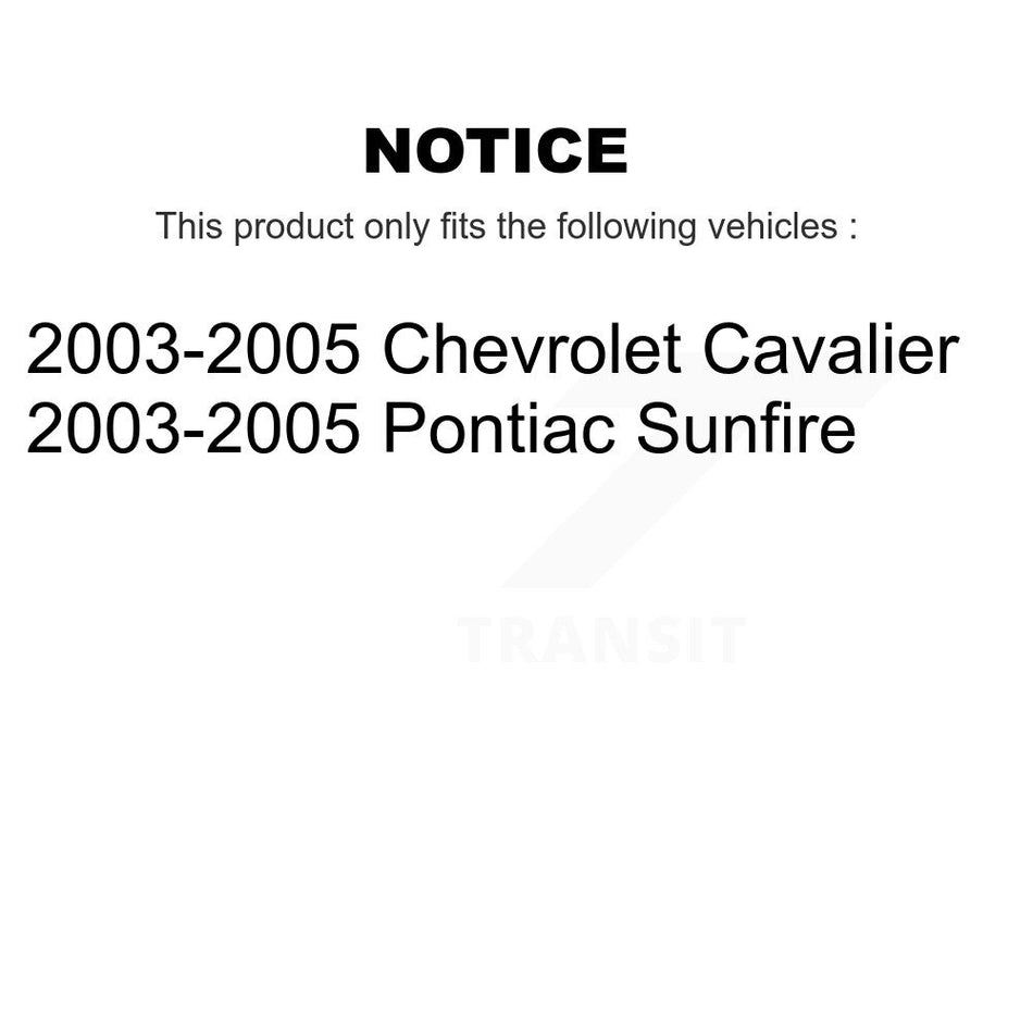 Rear Coated Brake Drums Pair For 2003-2005 Chevrolet Cavalier Pontiac Sunfire KG-101403