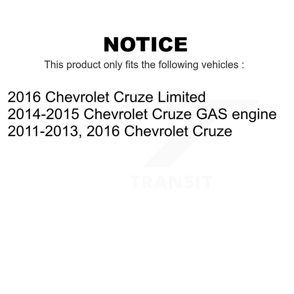 Rear Coated Brake Drums Pair For Chevrolet Cruze Limited KG-101490