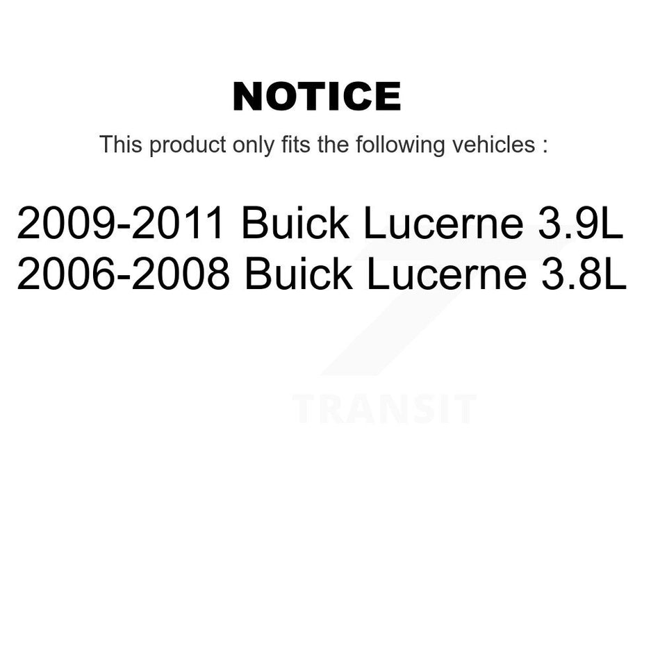 Front Rear Coated Disc Brake Rotors And Semi-Metallic Pads Kit For Buick Lucerne KGS-100582